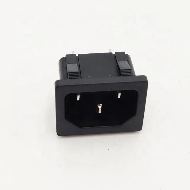 Wholesale AC power socket IEC-C14 outlet male connector wall socket