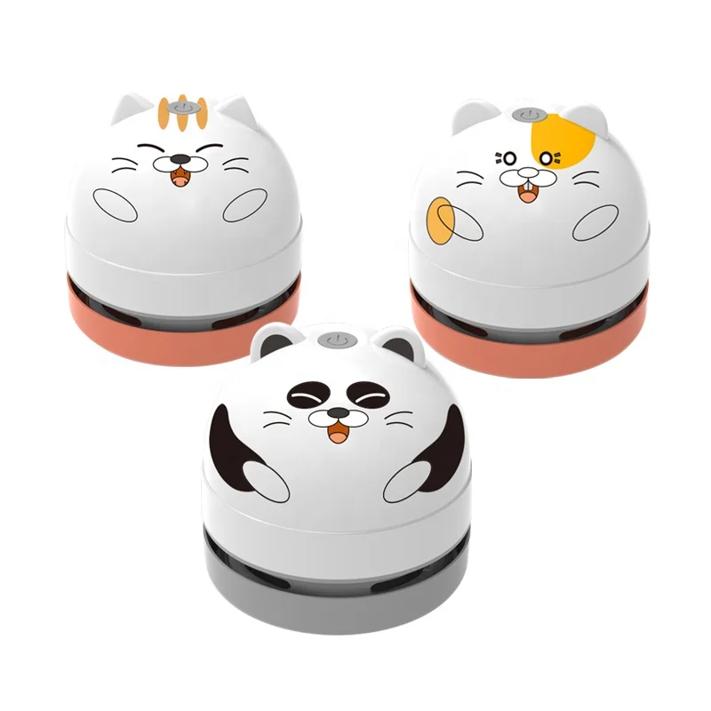 Панда Кот Портативный USB беспроводной зарядки робот пылесос мини ручной маленький Настольный клавиатуры инструмент для