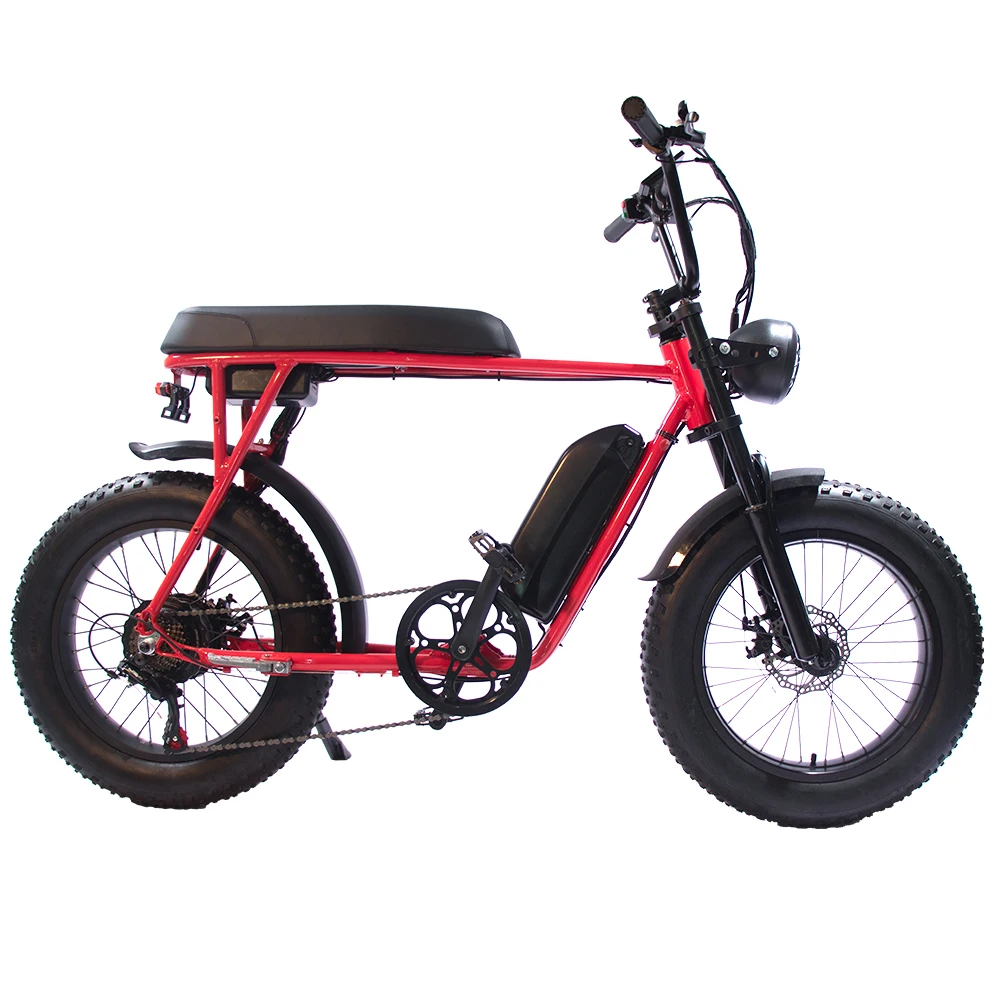 Hot selling 20x4.0inch 48V 500W vintage long seat super ebike 73 electric bike fat tire