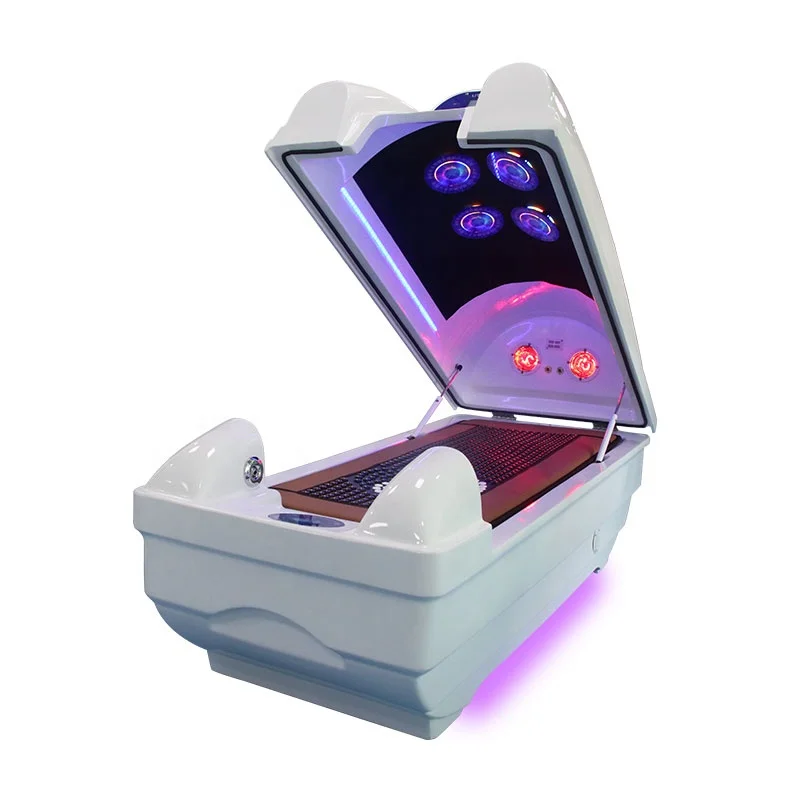 electrical infrared ray ozone music slimming massage dry sauna spa bed capsule with graphene heater