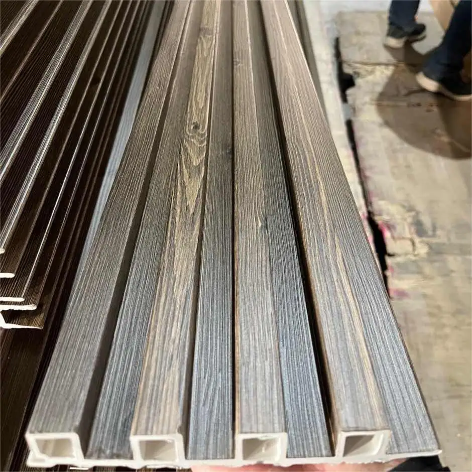 colorful wpc wall panel wall decorations interior  easy installation anti-scratch wpc wall cladding