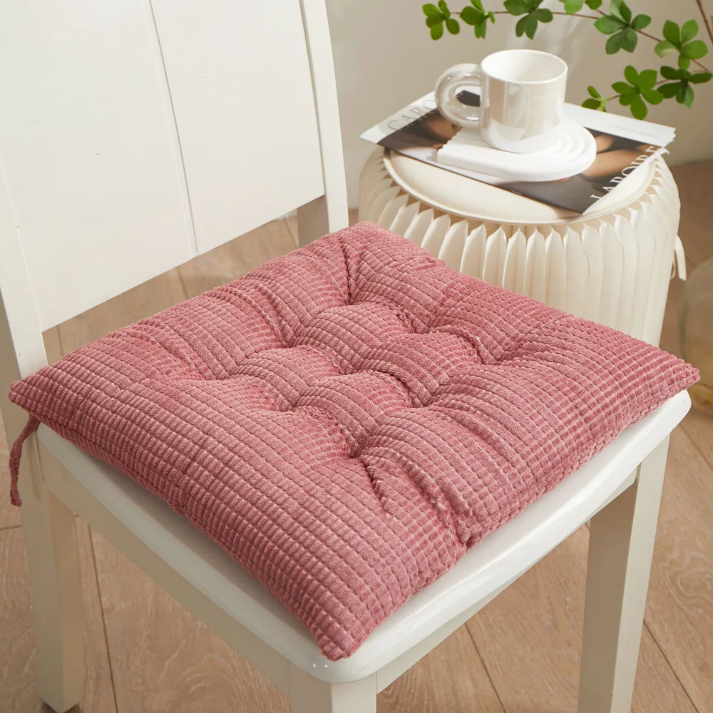 2023 Hot Sale Corduroy Square Cushion For Seating Chair Floor Solid Thick Office Chair Cushion