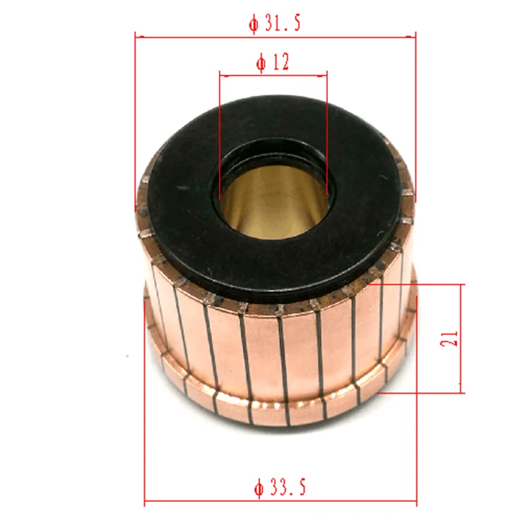 24 bars slot commutataor OD31.5*ID12*H24.5 commutator for armature