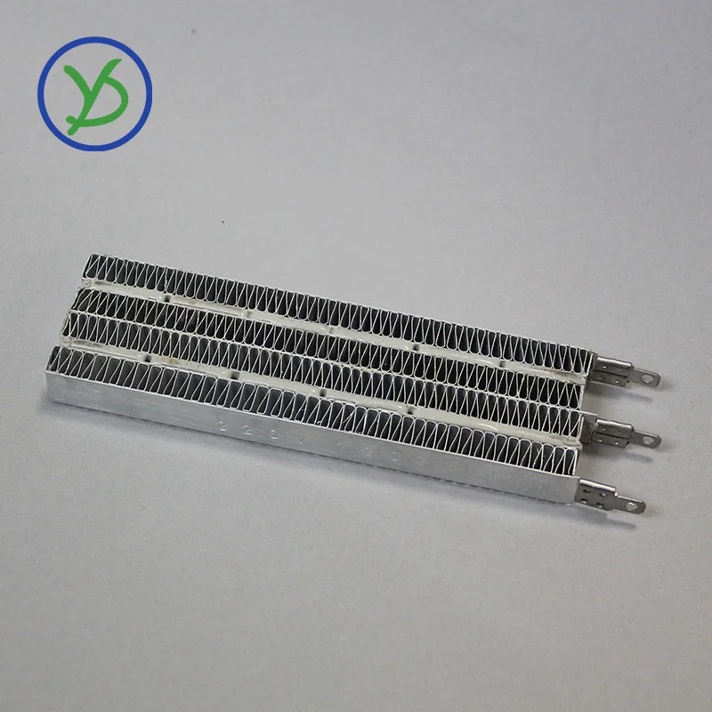 YIDU 12~60V 400~1000W PTC ceramic air heater Automatic Thermostat Heater With Stand Corrugated Strip for air condition