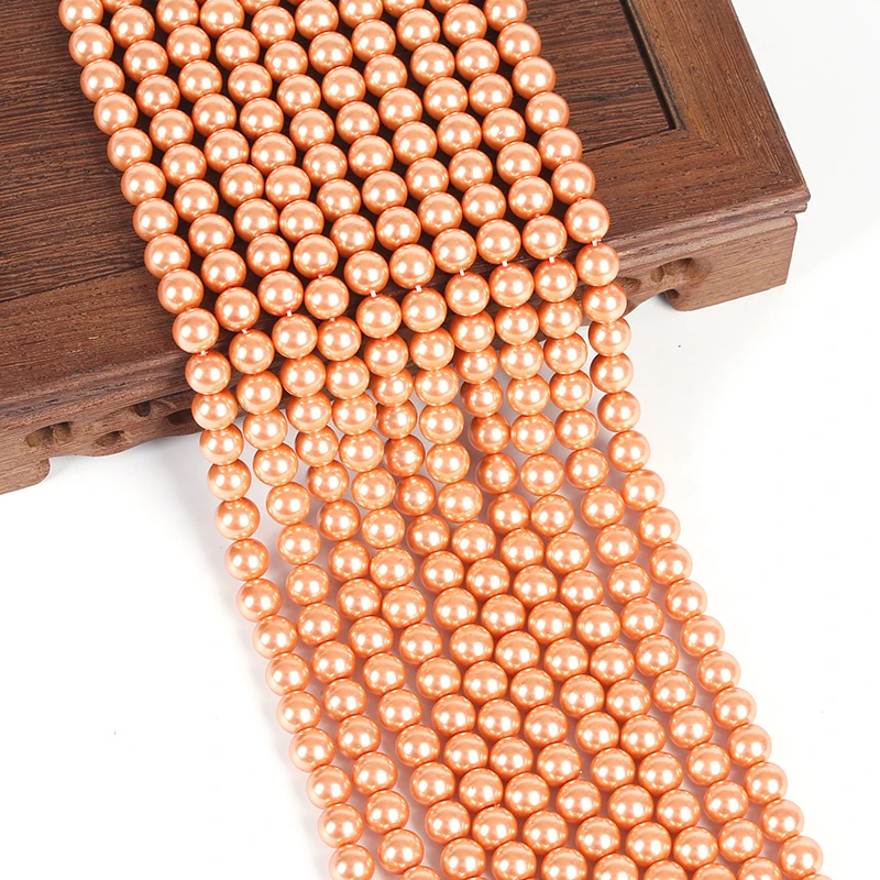 Glass Beads imitation Pearl 3mm-16mm Round Loose Bead Jewelry Making DIY Charm Crafts