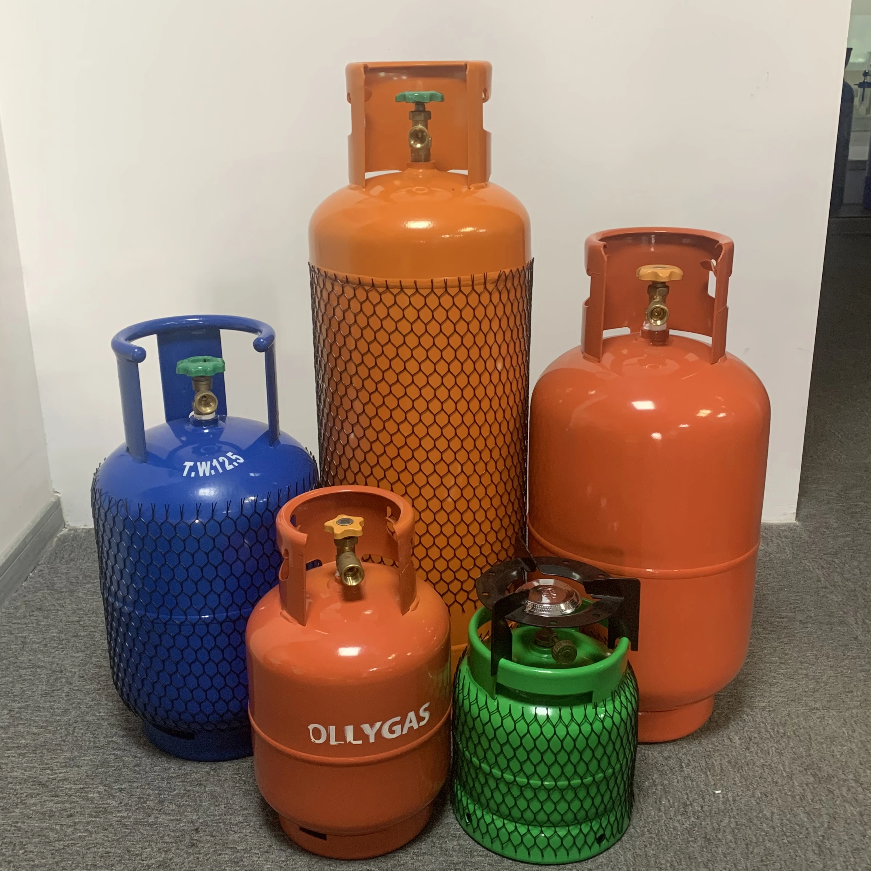 20kg Propane Butane Gas Cylinder Tank Empty Small Camping Tank For Industrial Specialty Gases