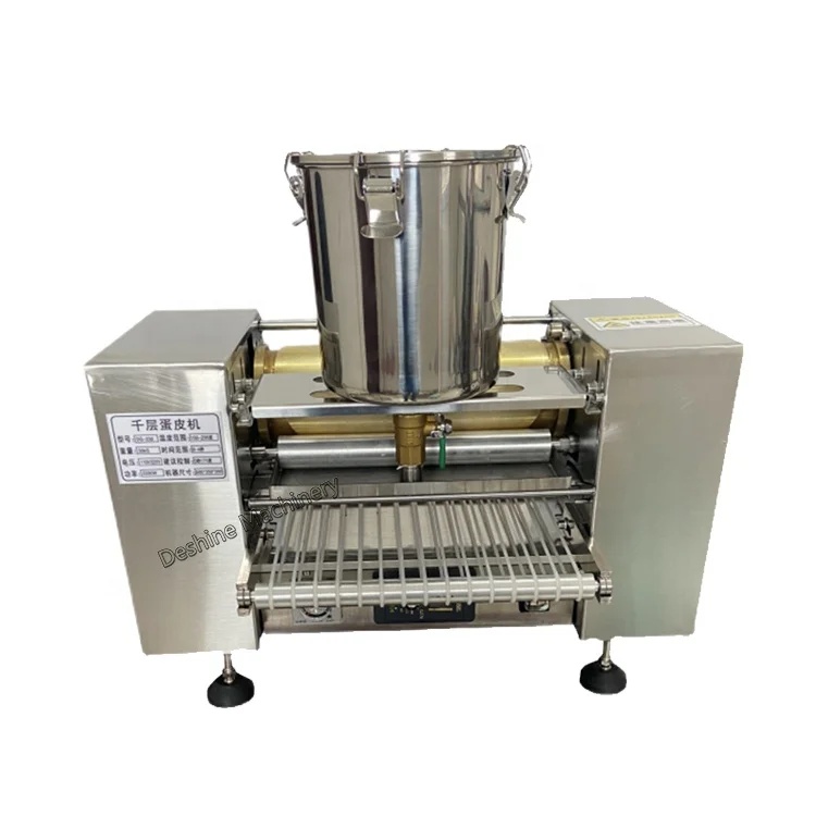 Commercial Automatic Mini Mille Crepe maker pancake Machine Thousand Layer Cake machine Egg Skin Crepe Making Machine Price