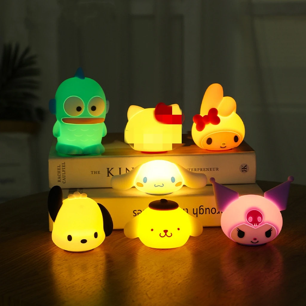 Cartoon Night Light Mini Silicone Bedside Lamp Creative Gift Sleep Lamp Table Lamp Ornament Night Light
