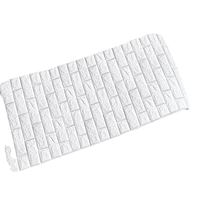 Wallpaper self-adhesive waterproof 3d stereo wall sticker Moisture-proof background bedroom anti-collision decorative renovation