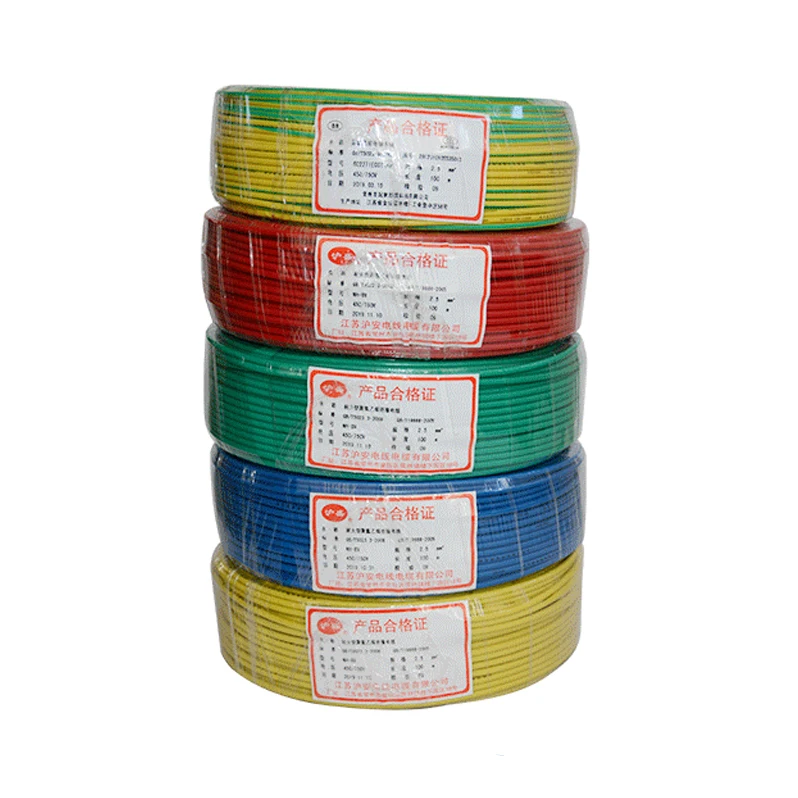RV electronic wire 1.5 2.5 4 6mm square soft copper core multi strand flexible PVC 300V 500V extension Power cord supplies cable