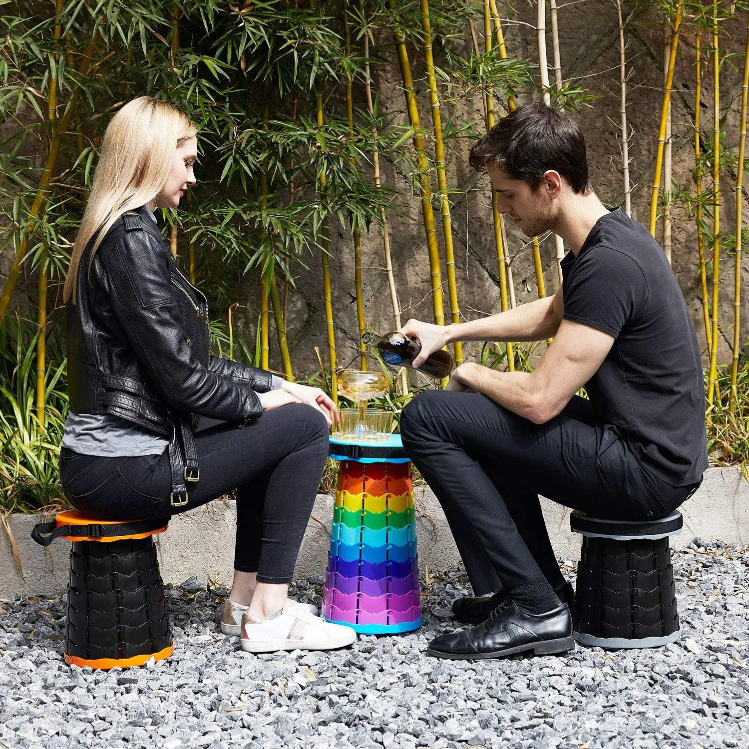 Hot sale Plastic Collapsable Stool Fishing Chair Seat Telescopic stool