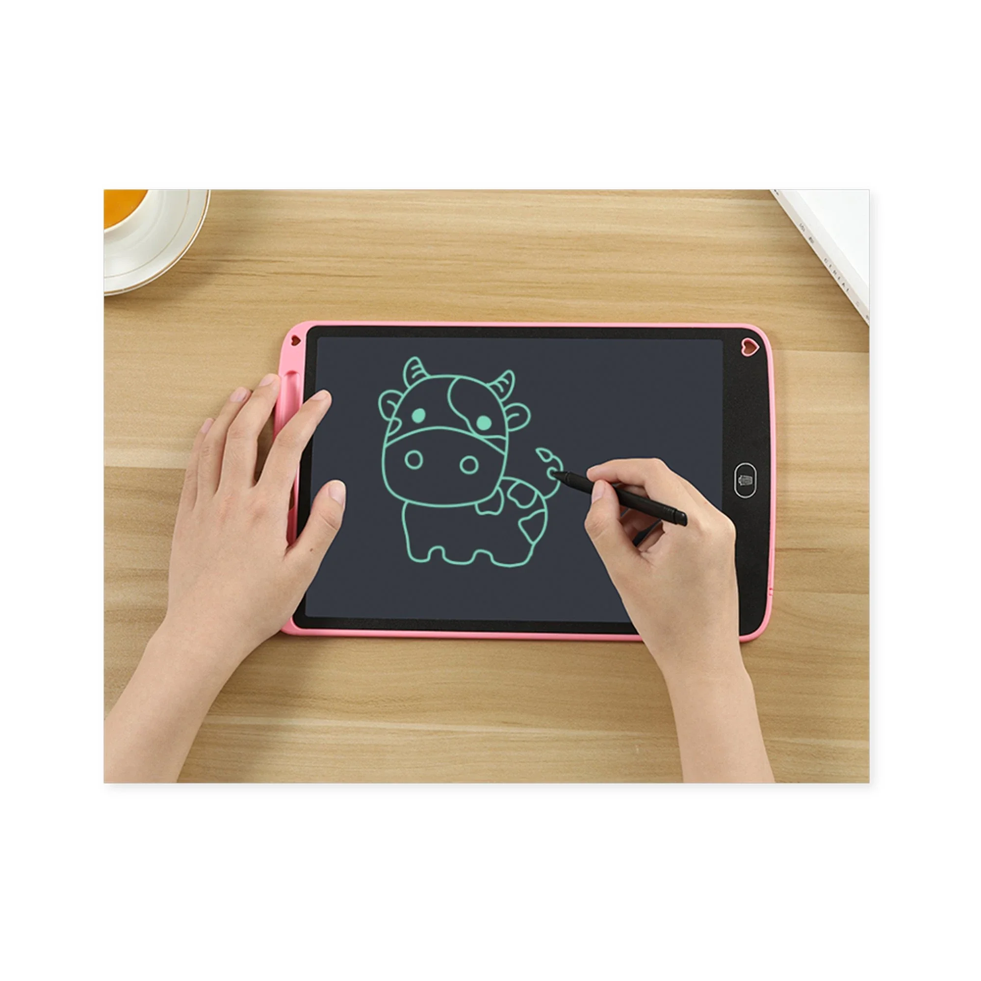 Paperless LCD Drawing Pad 8.5 Inch Electronic Kids Writing Graphic Tablet with Stylus and Loose Leaf Feature