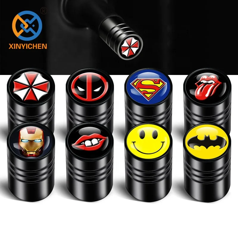 Color Aluminum Alloy Air Dust Cover Caps with Custom logo Wheel Tire Rim Valve Stem Caps