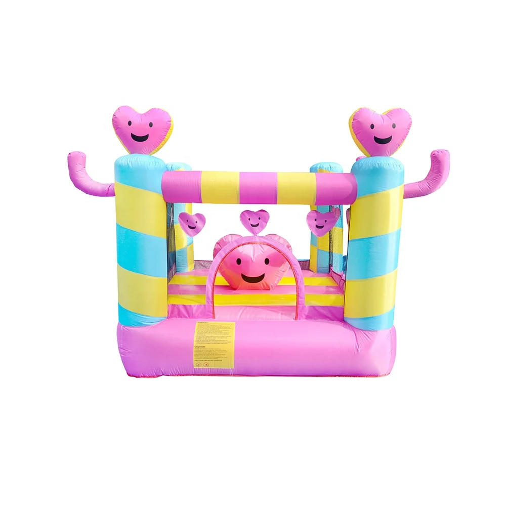 Commercial Kids Play Mini Inflatable Bouncy Bounce House Pink Castle for Girl China