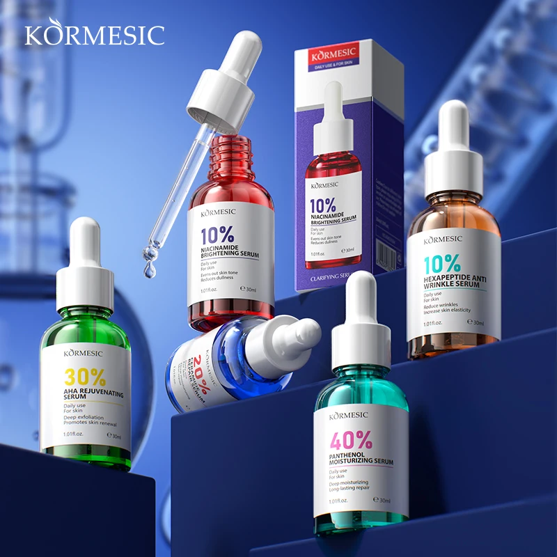 KORMESIC оптовая продажа частные lablels OEM 10% гексапептидная Сыворотка против морщин сыворотка для лица