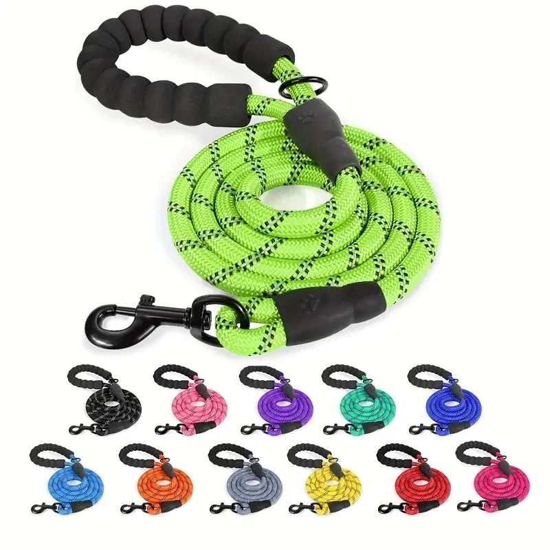Factory Direct Supply Pet Accessories Paracord Reflective Climbing  dog collar rope leashes for golden retriever rope dog collar