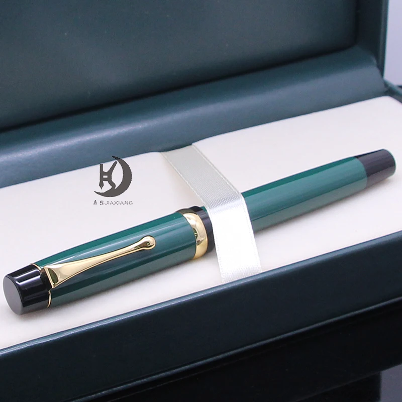 Business premium custom pen design writing luxurious green pen decorated gift customized logo ballpoint pen