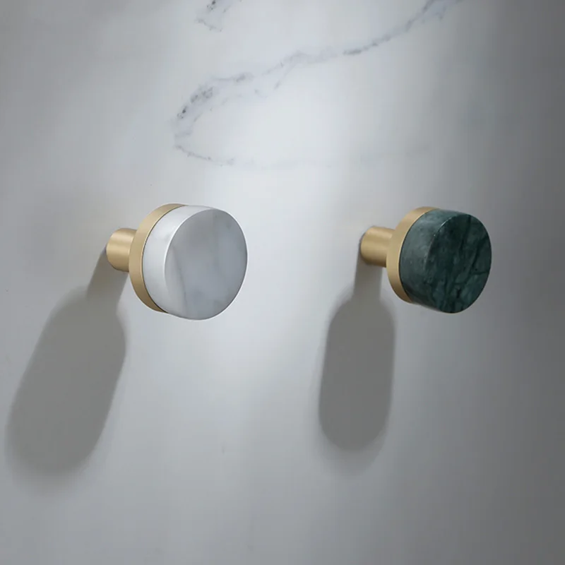 Luxury marble brass furniture knobs cabinet door pull drawer handle popular