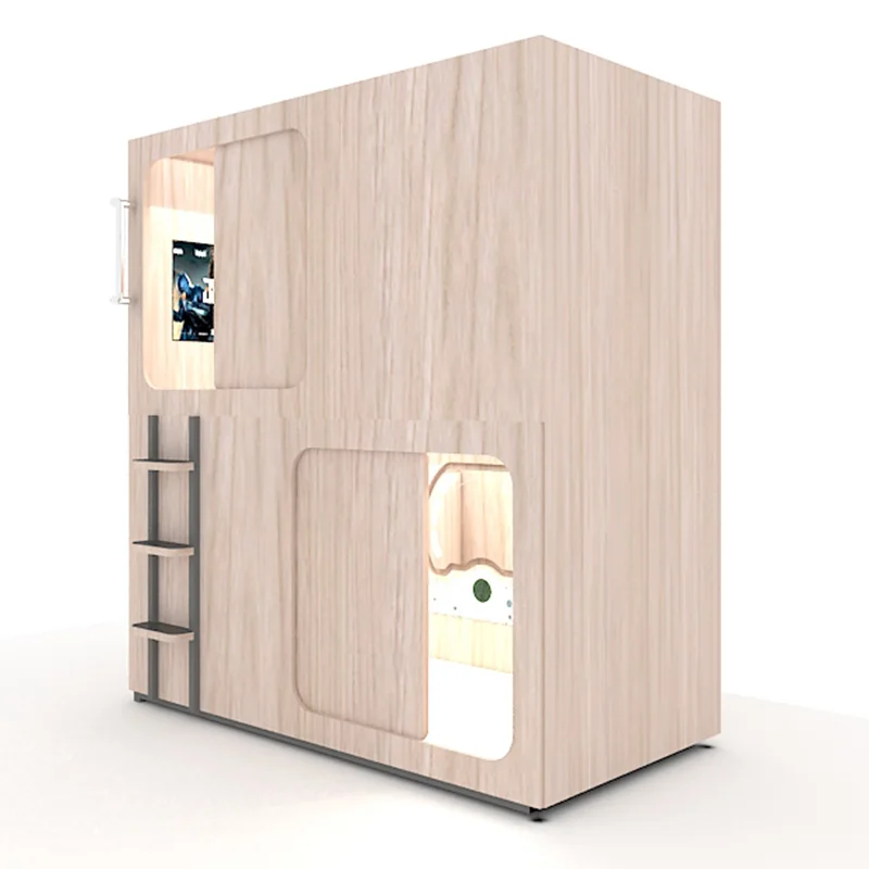  Space wood sleep pod bed box room hotel