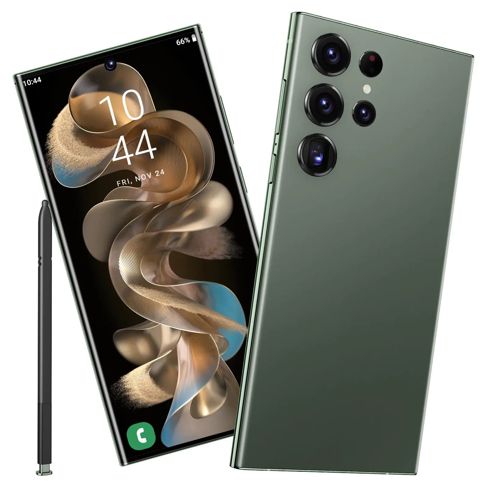 2024 Hot Selling Solar Smart Phone 5G Android 8.1  S23 Cover LCD Display 120Hz Refresh Rate Octa Core CPU 13MP Rear 5MP