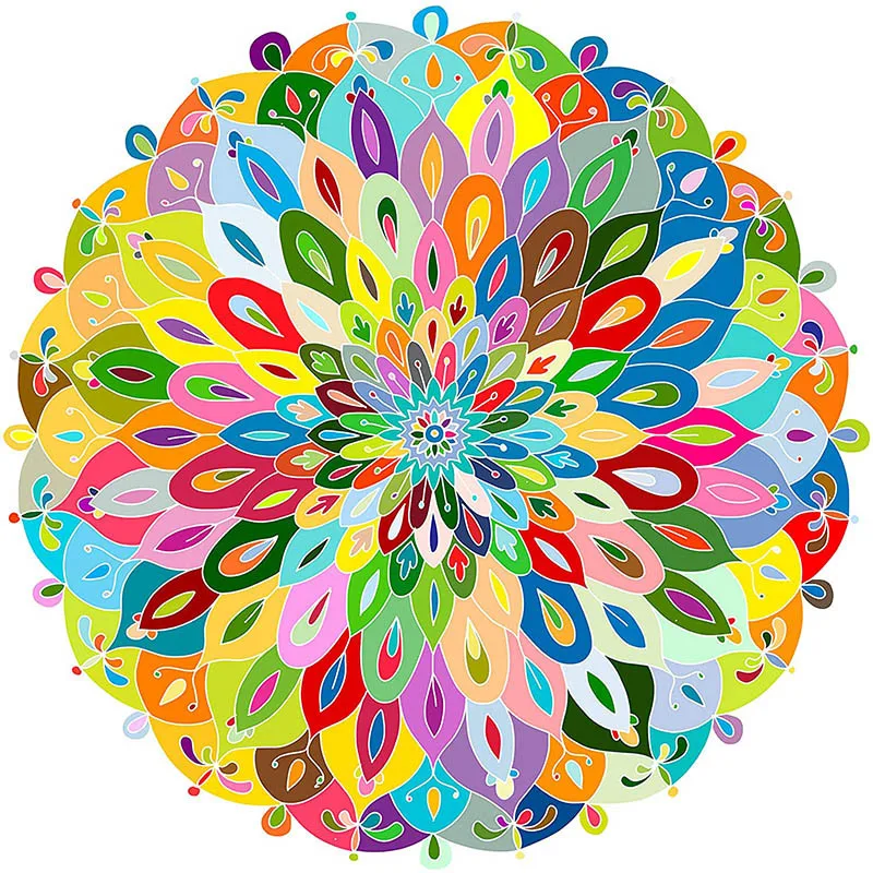 
 Круглые головоломки для путешествий с радугой и космосом, на заказ, 1000  