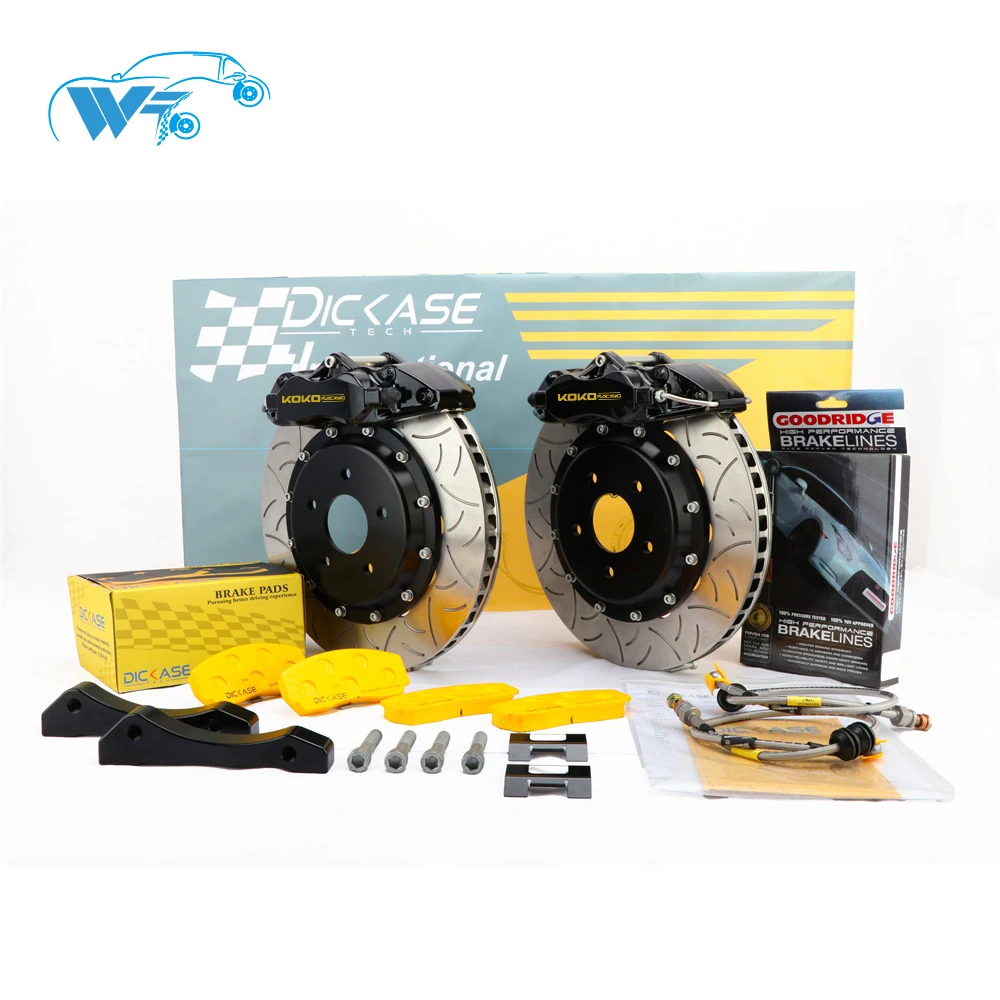 Красный Изменение Комплект тормозной суппорт для BMW E46 модель автомобиля WT9200 4 горшок большой тормозные комплекты