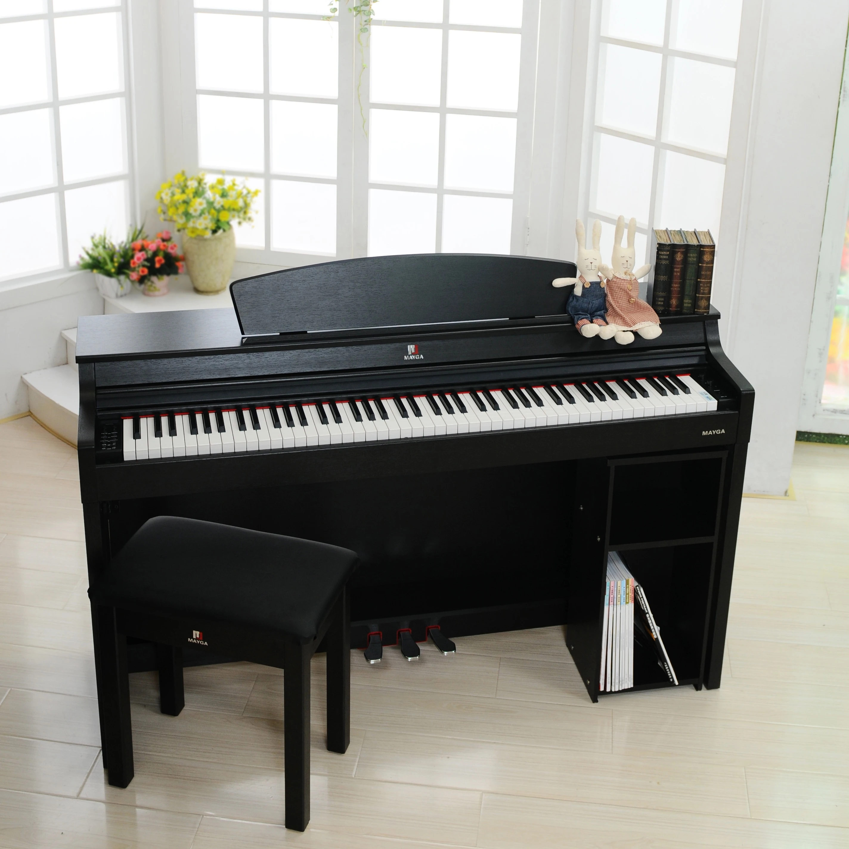 
Digital piano MAYGA electronic piano hammer touch home vertical piano 88 keys 