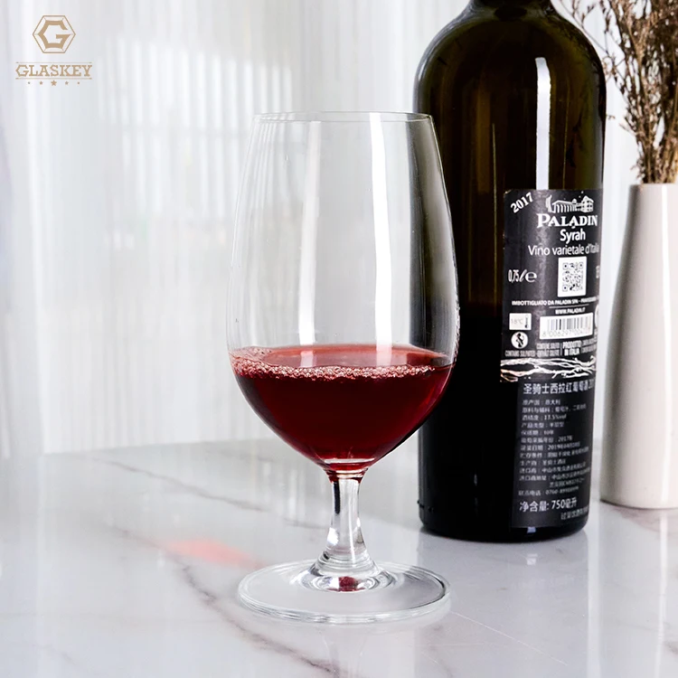 Lead-Free Glass Wine Glasses Dishwasher Safe Stemware Cups Durable Tasting Glasses 410Ml