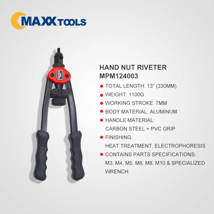 
13inch 330mm Hand Riveting Gun Hand Nut Riveter set 