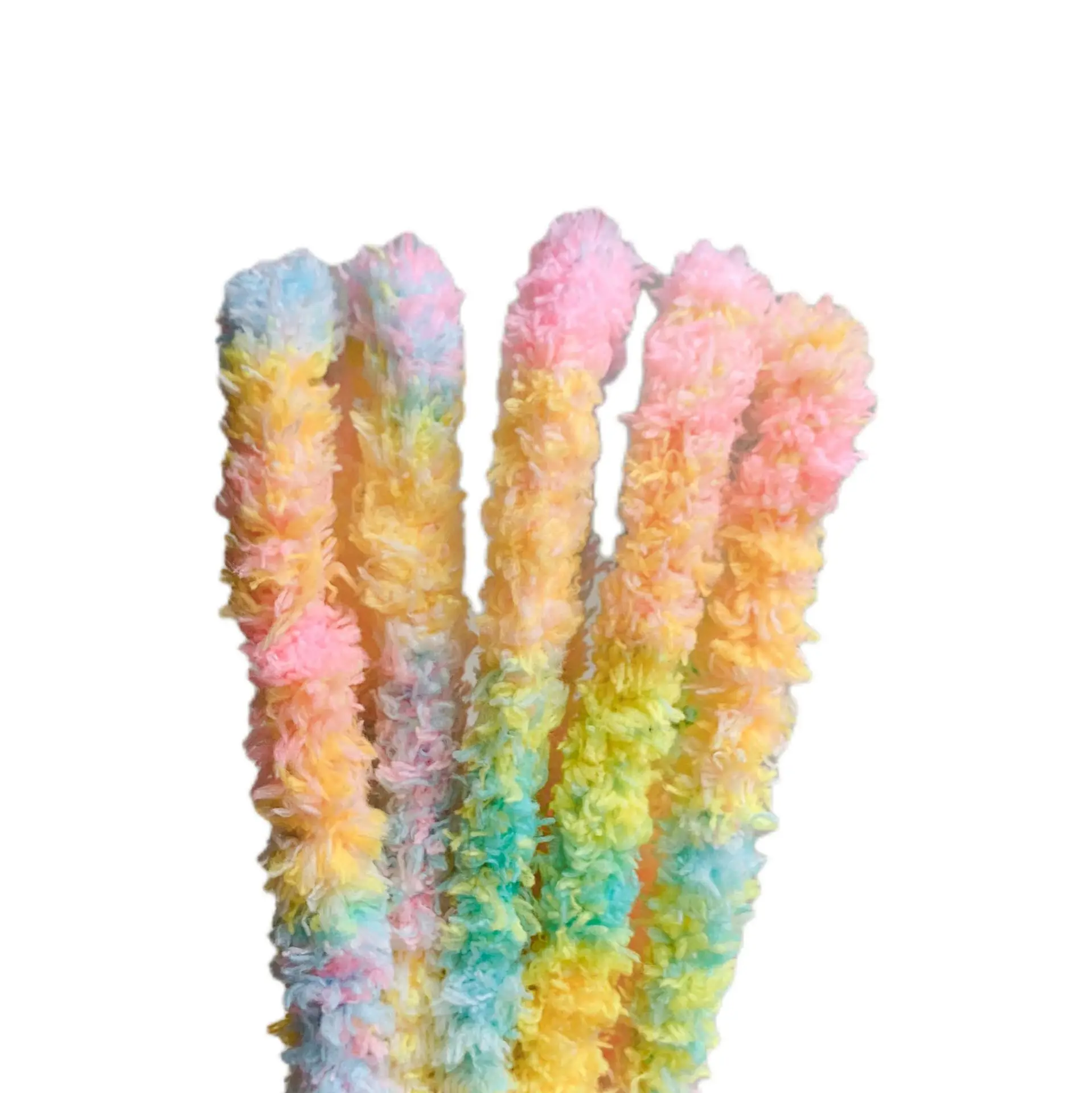 Rainbow 15mm 1m thick twist stick DIY educational toys pipe cleaner stems chunky pipe cleaners craft