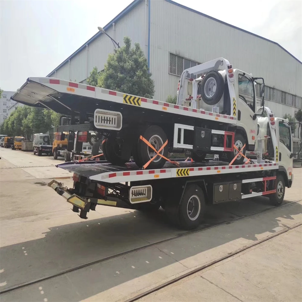Dongfeng 5ton Road Rescue Flatbed Wrecker Tow Truck In Kenya