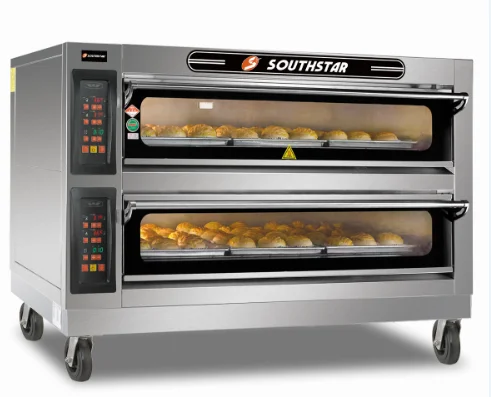 Low price 380v bread pizza electric pizza commerical 3 decks  6 trays bakery machinery southstar oven for bread making