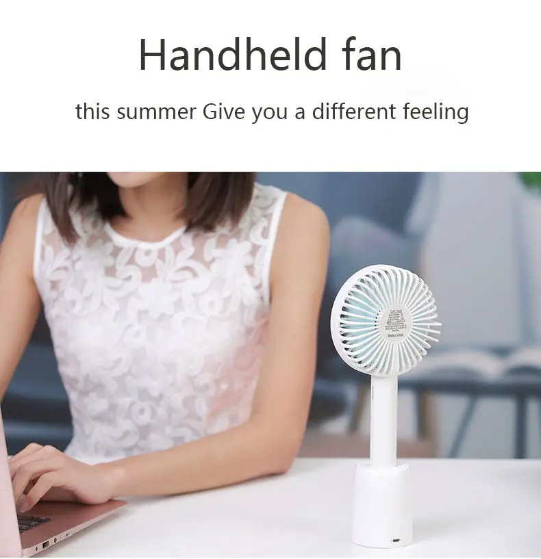 
Hebron battery charge fans travel mini portable handheld fan with holiday 