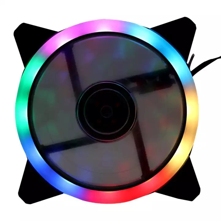 12cm computer cooling double thin circle 120mm pc case LED Glow fans