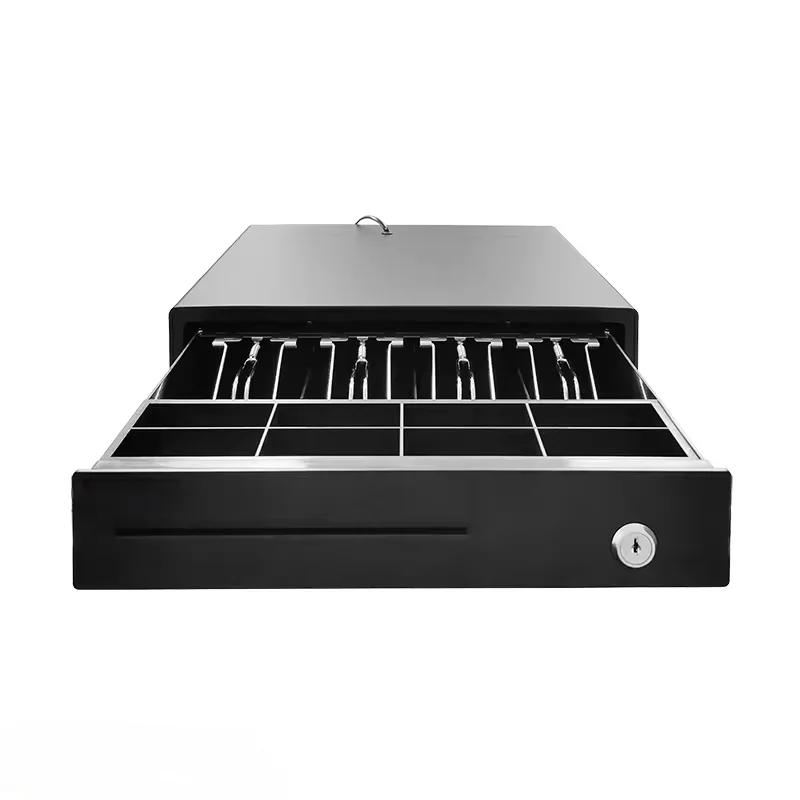 Bide 405Mm Mini Electronic Cash Register Drawer Metal Money Box Pos  Billing Machine Cash Drawer