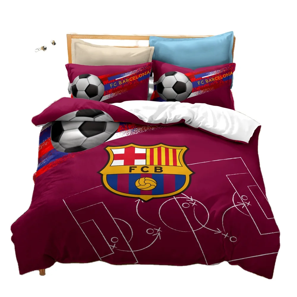 2022 комплекты с фабрики пододеяльник 3d изображением баскетбола футбола дизайнерские постельные принадлежности логотипом