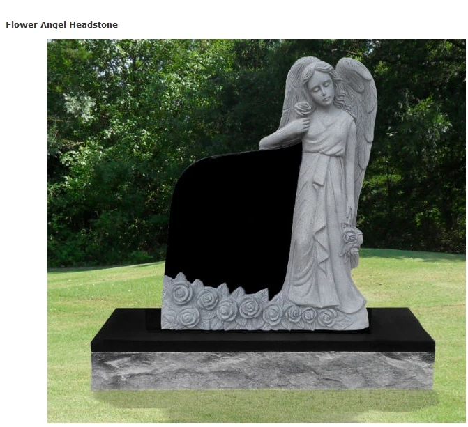 Imperial black granite cheap tombstones in zimbabwe