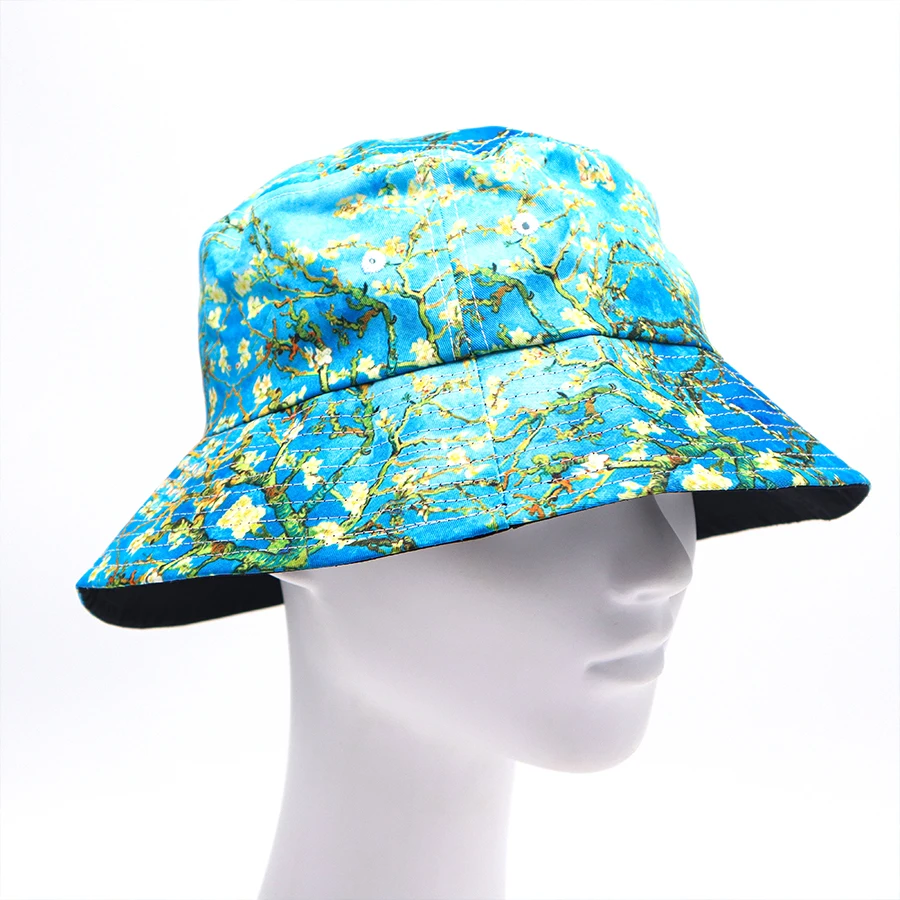 Панама с узором на заказ для мужчин и женщин, летняя дизайнерская уличная шляпа из полиэстера