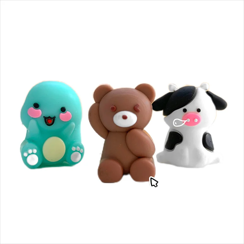 Manufacturer Custom Soft PVC Pen Cap 3D Cartoon Silicone Animals Pencil Cap Cover Ornament Cartoon Pencil Toppers