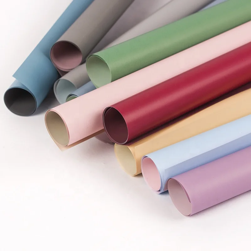 Solid Color Florist Waterproof Wrapping Paper For Gift Bouquet Wrapping Paper Fresh Flowers Wrapping Paper