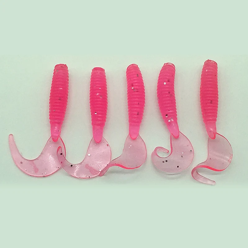 HYD 36pcs/box bionic worm bait kit silicone t tail soft fishing lures and jig lead head hook fishing tackle lure set