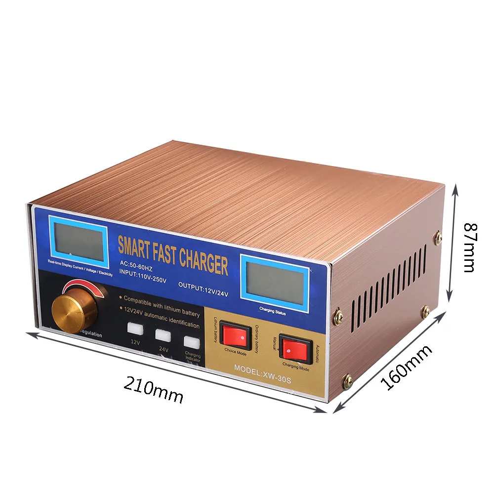 Monfara Emergency Battery Charger 12V/24V 20Amp Automotive Battery Charger