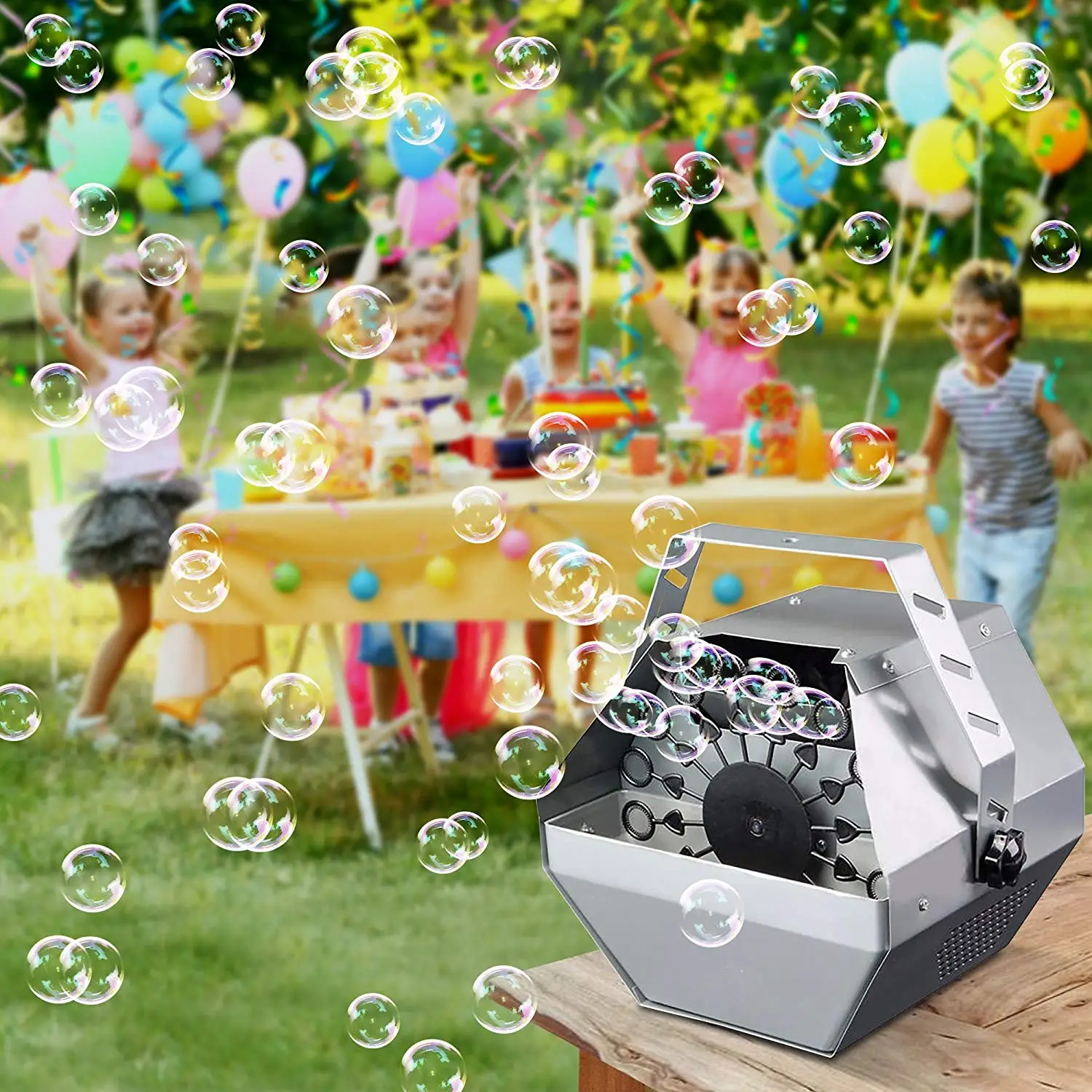 Wholesale 25W Portable Metal Stage Party Christmas Atmosphere Bubble Machine