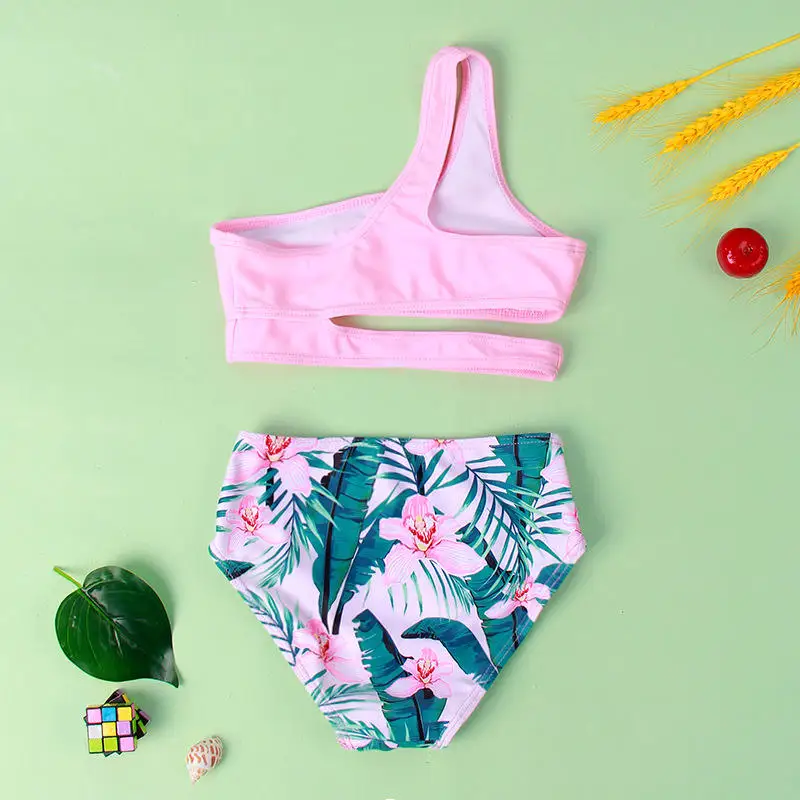 Two Piece Girls Swimwear Little Kids baby girl swimwear wholesale cute kids models infant children swimsuit girl