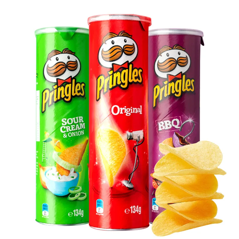 110g jar pringl es potato chips 8 flavor onion flavor flavor Delicious factory Wholesale Exotic snacks
