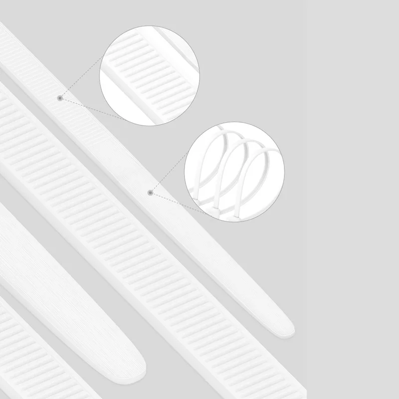 100 Pcs Pack Strong never break self-locking black nylon cable tie heavy duty plastic zip ties