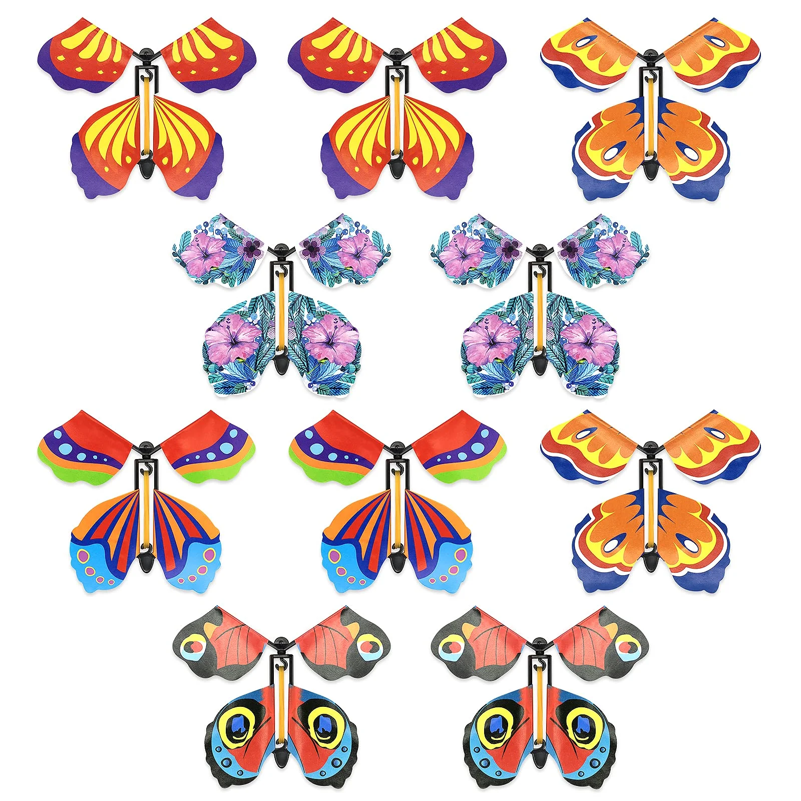 Magic Butterfly Funny Toy for Children Surprising Butterfly Paper Surprise Toy Band Force Flying Butterfly Toys