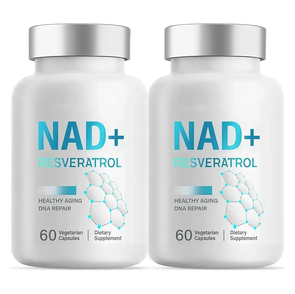 Pure resveratrol nicotinamid mononucleotide booster dietary supplements nad capsules gmp certified