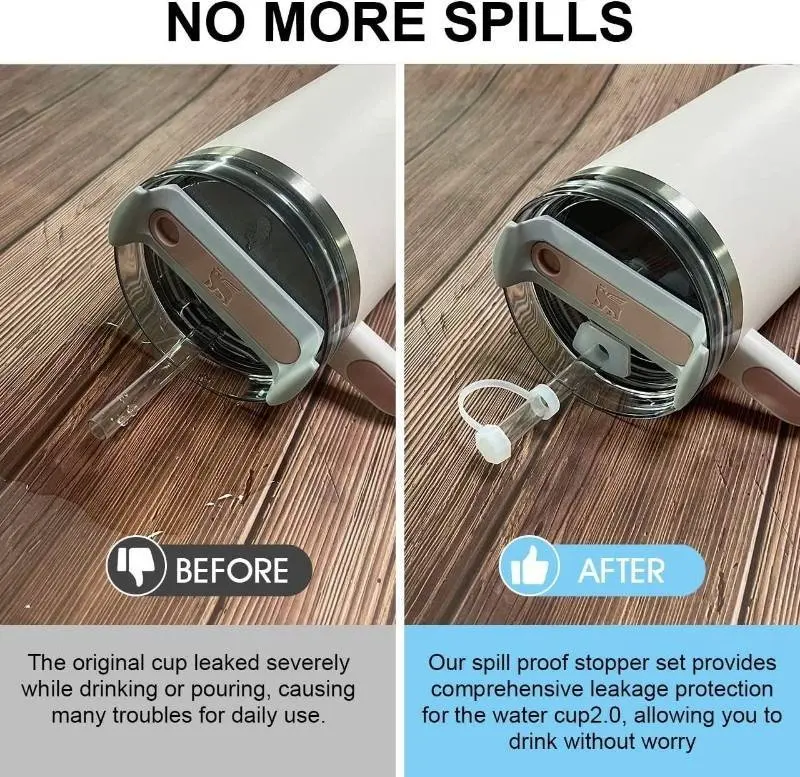 Reusable Straws Covers Silicone Drinking Straw Tips Toppers Stanlye Cup Accessories