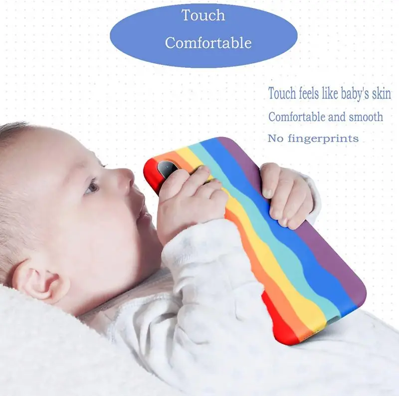 SY Rainbow color liquid silicone anti-shock phone cover case for iphone 14 pro max